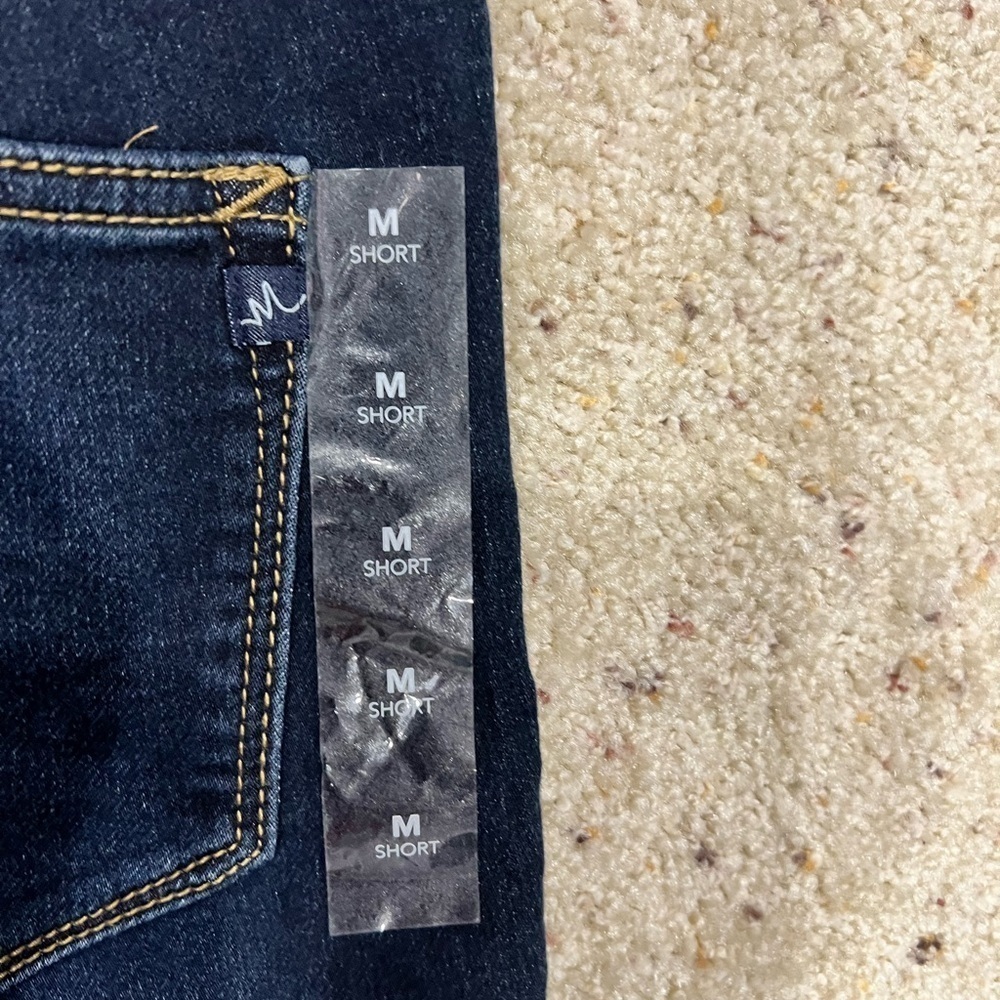 Maurice’s jeggings jeans medium M short‎ red plaid lined NEW NWT mid rise - Picture 9 of 9